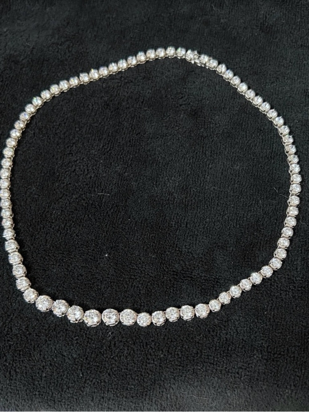 Bella Luce Silver Cz necklace